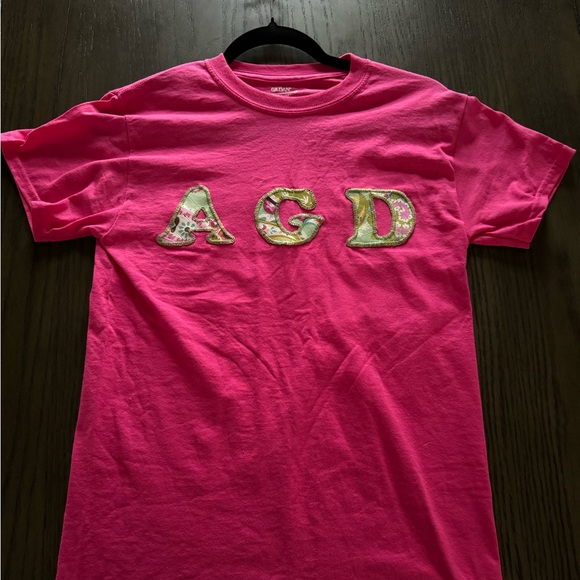 Embroidered Alpha Gamma Delta T-Shirt | AGD | ΑΓΔ - Picture 1 of 2